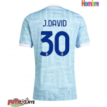 Camiseta Juventus Jonathan David #30 Visitante Equipación 2025-26 manga corta